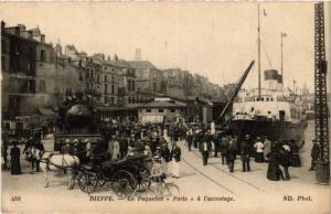 CPA DIEPPE-Le Paquebot PARIS a l'accostage (349226)