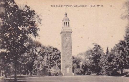 The Clock Tower Wellesley Hills Massachusetts 1958