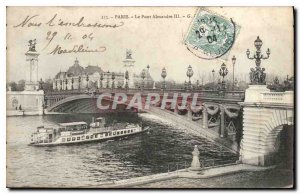 Old Postcard Paris Pont Alexandre III