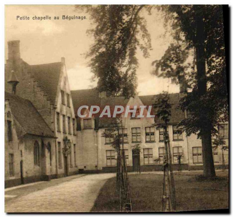 Old Postcard Small chapel Beguinage Bruges