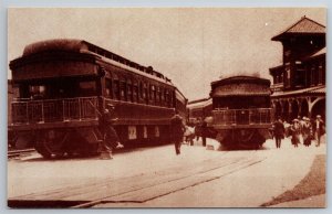 Train Station Depot At East Salamanca NY Postcard R13