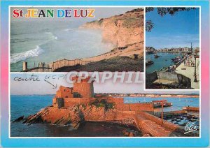 Modern Postcard Saint Jean de Luz La Cote Port Fort Socoa