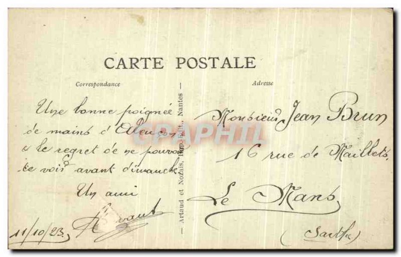 Old Postcard Alencon Hotel des Postes