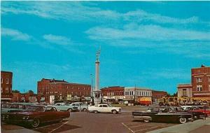 IN, Angola, Indiana, Civil war Monument & Square, L.L. Cook No. 96285-B