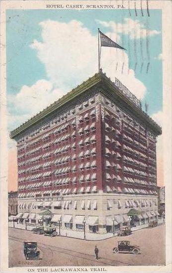 Pennsylvania Scranton Hotel Casey On The Lackawanna Trail 1927