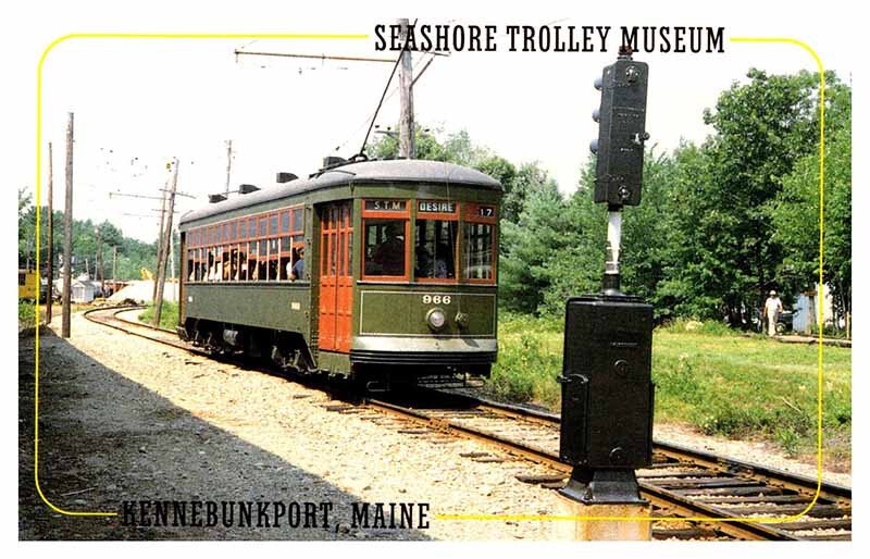 Postcard TRAM SCENE Kennebunkport Maine ME AS2397