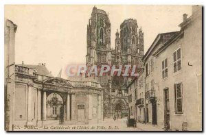 Old Postcard Toul The Cathedral and the City Hall