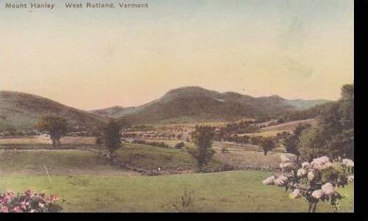 Vermont West Rutland Mount Hanley Albertype