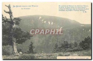 Old Postcard The Blue Line of Vosges Hohneck