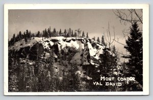 RPPC  Mont Condor  Val David  Quebec  Canada  Postcard