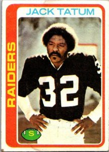 1978 Topps Football Card Jack Tatum Oakland Raiders sk7394