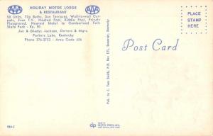 Parkers Lake Kentucky Holiday Motor Lodge Restaurant Vintage Postcard J59206