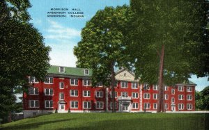 VINTAGE POSTCARD MORRISON HALL ANDERSON COLLEGE ANDERSON INDIANA