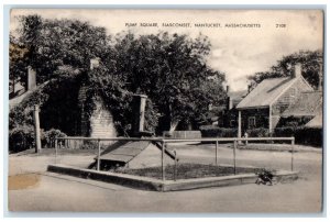 1942 Pump Square Siasconset Houses Nantucket Massachusetts MA Posted Postcard