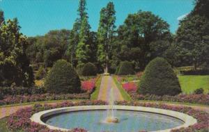 Pennsylvania Kennett Square Longwood Gardens Main Flower Garden With Fountain...