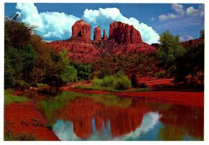 RED ROCK CROSSING,OAK CREEK CANYON,SEDONA,AZ.VTG POSTCARD*P85 