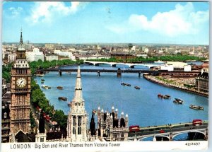 M-51193 Big Ben and River Thames from Victoria Tower London England