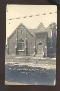 RPPC POLO ILLINOIS BRETHERAN CHURCH BUILDING C.R. CHILDS REAL PHOTO POSTCARD