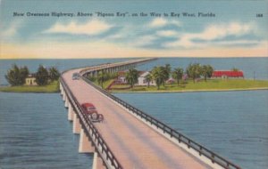 Florida New Overseas Highway Above Pigeon Key On Way To Key West