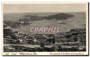 Old Postcard Villefranche Sur Mer Vue Generale De La Rade And Cap Ferrat