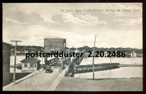 2486 - ST. JOHNS Quebec Postcard 1910s Gouin Bridge