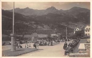 Hofgastein Austria street scene scenic view mountains real photo pc Y11944