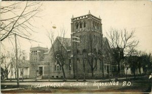 Brookings South Dakota Presbyterian Church C-1910 RPPC Photo Postcard 20-6624