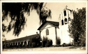 Buellton California CA Santa Ines Mission Real Photo Vintage Postcard