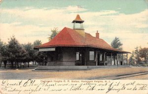 Hasbrouck Heights New Jersey Train Station Vintage Postcard AA14450