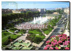 Modern Postcard The French Riviera Nice Garden Esplanade du Paillon