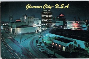 Postcard HIGHWAY SCENE Los Angeles California CA AJ4233