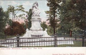 New York City Bronx Park Heine Monument