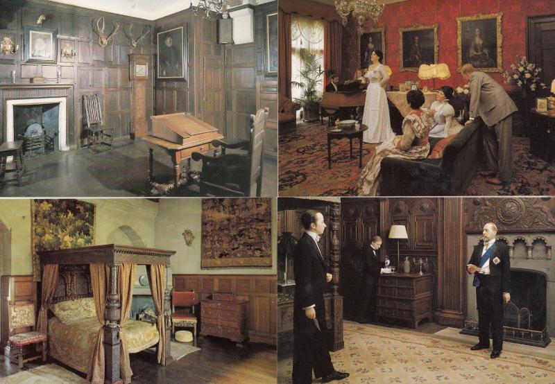 Warwick Castle Ghost Occult Room Tower Madame Tussauds 4x Postcard s