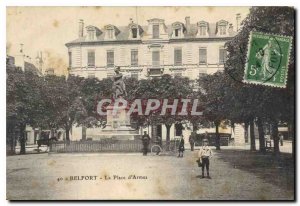 Old Postcard Belfort Place d'Armes