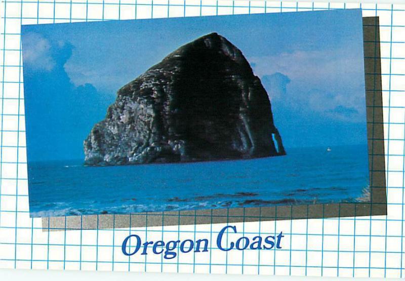 Oregon Coast Haystack Rock Pacific City Oregon Ocean   Postcard  # 8114