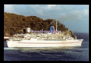 SIM0381 - Carnival Cruise Liner , Festivale , built 1961 ex S.A Vaal - postcard