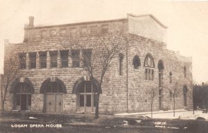 J33/ Logan Kansas Postcard c1910 Opera House Building 267