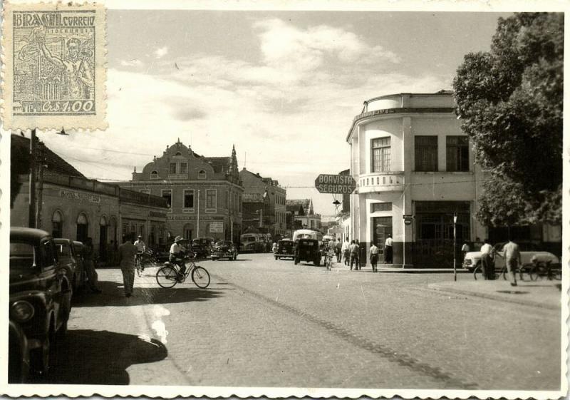 brazil, BOA VISTA, Street Scene, Boavista Seguros, Cars Bike (1950s) RPPC