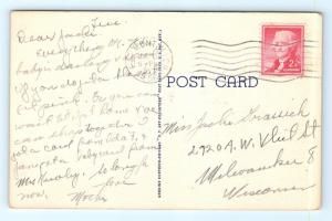 Postcard MI Fremont Scenic Greetings from Fremont Michigan Vintage Linen #3 H14