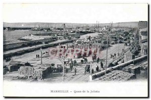 Old Postcard Marseille Joliette Docks Boats