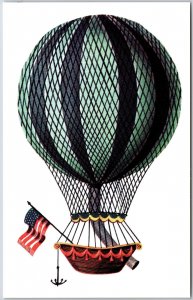 First Balloon Trip in the U.S.A. and First Airmail Delivery Exhibition Postcard