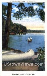 Antigo, Wis,     ;     Antigo, WI - Wisconsin WI Postcard