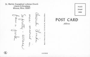 Winona Minnesota~St Martins Evangelical Lutheran Church~Psalm 84:10 Quote~1960s