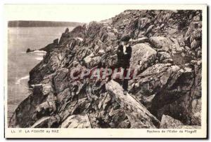 Old Postcard The Pointe du Raz Rocks I Hell of Plogoff