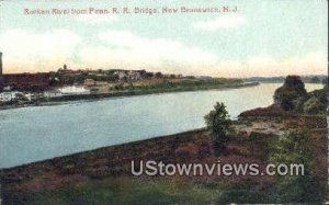 Raritan River, Penn. R.R. Bridge in New Brunswick, New Jersey