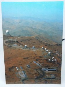 Postcard Aerial View of The European Southern Observatory La Silla Chile 1989