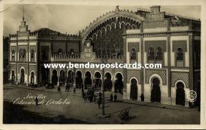 spain, SEVILLA, Estación de Cordoba, Railway Station (1930s) RPPC