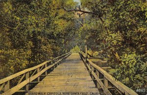 Board Walk Bridge CAPITOLA, CA Near Santa Cruz 1910 Vintage Postcard