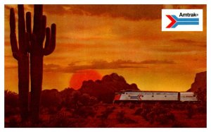 The Great Southwest Amtrak Train Postcard