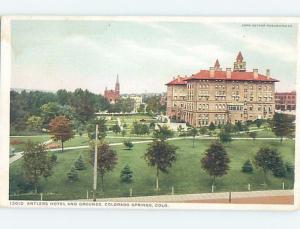 Divided-Back HOTEL SCENE Colorado Springs CO B3214